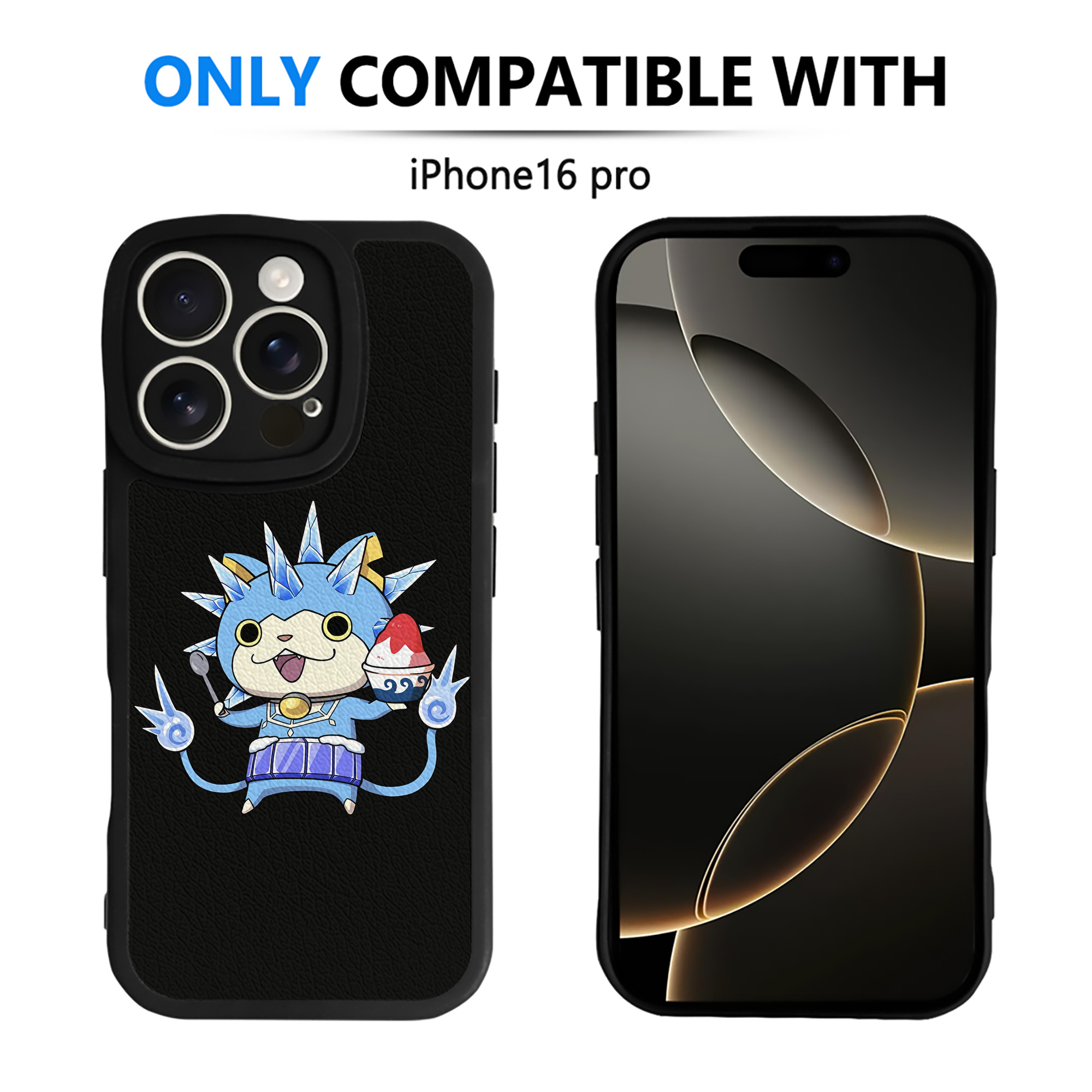 （画像用） 妖怪ウォッチ Yo-kai Watch 【iPhone 16シリーズ対応】シリコンスマホケース（レザー調） 材質：シリコン